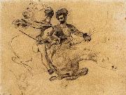 Eugene Delacroix Illustration for Goethe's Faust oil painting on canvas